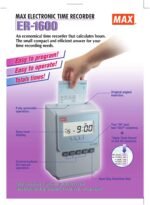 MAX ER-1600 Electronic Time Recorder - Image 3